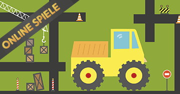 Kostenlose Lernspiele für Kindergarten: Online Labyrinth mit der Lastwagen