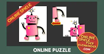 Online Puzzle Spiele für Kleinkinder: Roboter
