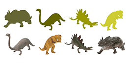Dinosaurierfiguren!! Online Kinderspiele Ab 3 Jahren