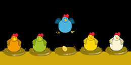 Online Spiele für Kleinkinder: Hühner und Küken!