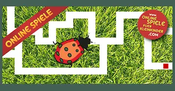 Online Spiele für 3- 4- 5 jährige: Labyrinthspiel mit Marienkäfer