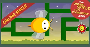 Online Spiele für 3- 4- 5 jährige: Labyrinthspiel mit Bienen