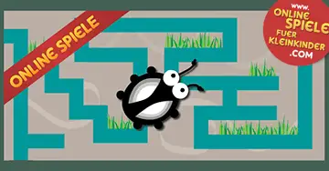 Online Spiele für 3- 4- 5 jährige: Labyrinthspiel mit Käfer
