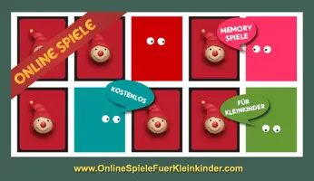 Memoryspiel mit Farben und Blicke - Online Spiele für 3 - 4 - 5 jährige