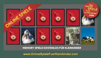 Memory spiele für Kleinkinder mit Tieren - Online Spiele für 3 - 4 - 5 jährige