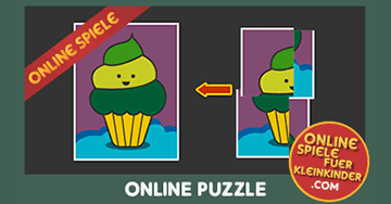 Spiele Kinderpuzzle online und kostenlos. Puzzle Spiele für Kleinkinder: Eis. Viel Spaß!