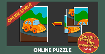 Puzzle Lernspiele für Kleinkinder: Auto. Unsere spiele große Sammlung bietet Puzzlespiele für Kinder