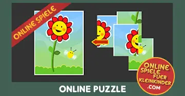 Cool Puzzle-Spiele online für Kleinkinder: Blume
